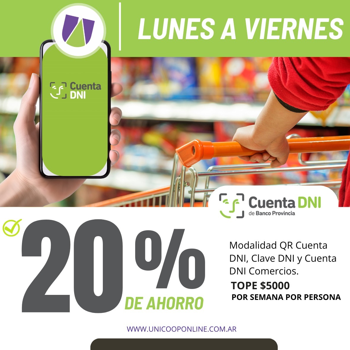 Descuentos Cuenta DNI marzo 2026